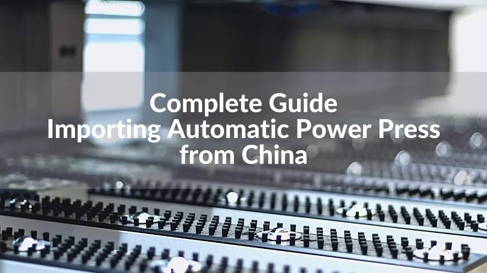 Automatic power press from china