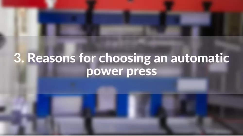 Automatic power press from china