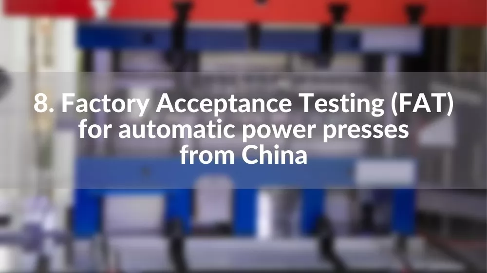 Automatic power press from china