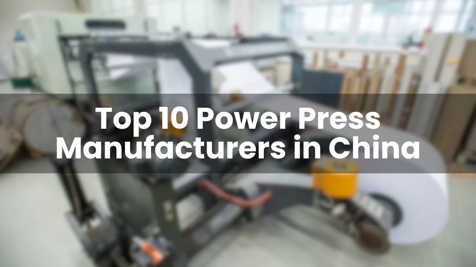 Power Press Manufacturers